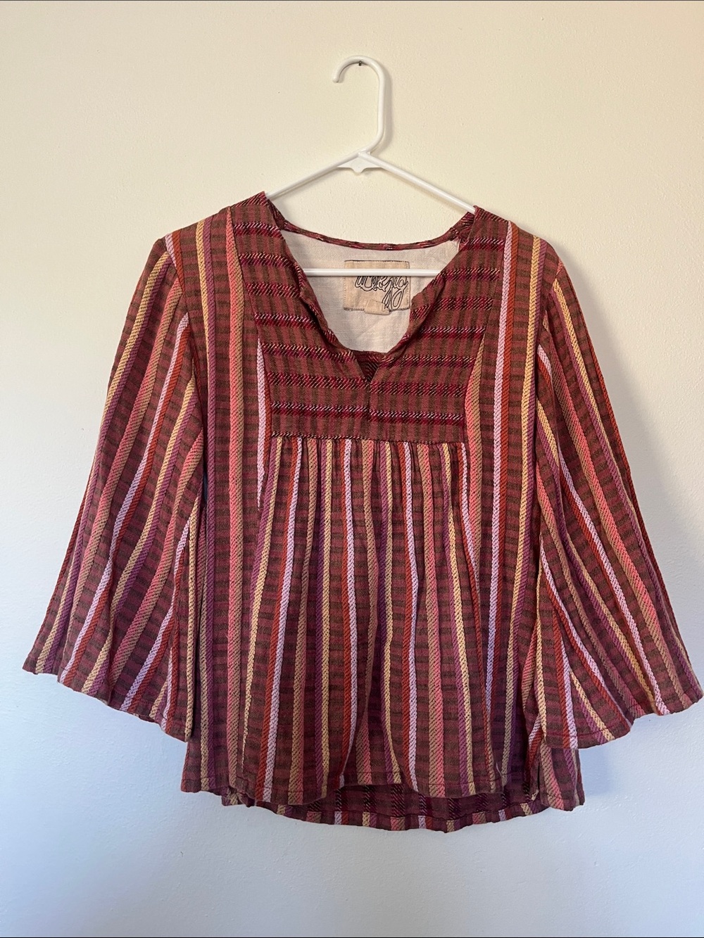 Ace & Jig Striped Peasant Blouse